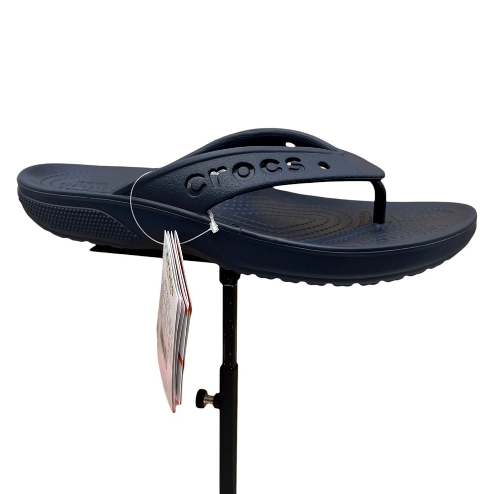 Crocs Baya II Women's Flip Flop Sandals Size 9 Navy Blue Lightweight Flexible